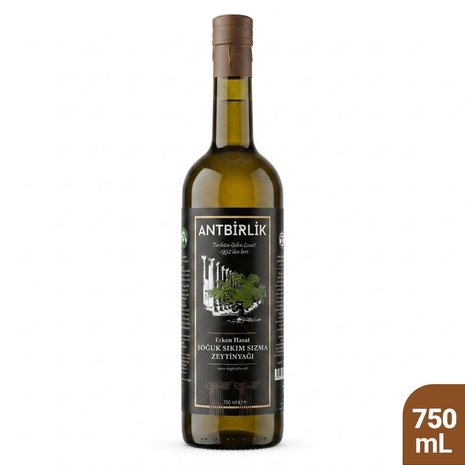 Soğuk Sıkım Sızma Zeytinyağı 750 ml