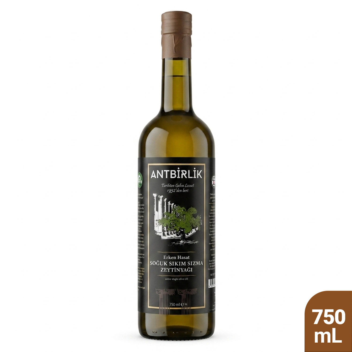 Soğuk Sıkım Sızma Zeytinyağı 750 mL