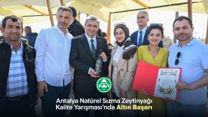 Read more about the article 1. Antalya Natürel Sızma Zeytinyağı Kalite Yarışması’nda Altın Başarı